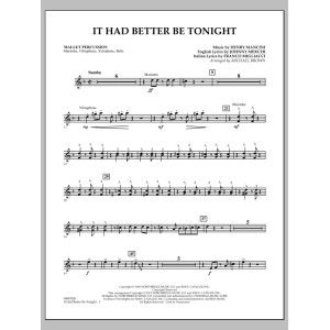 It Had Better Be Tonight - Mallet Percussion