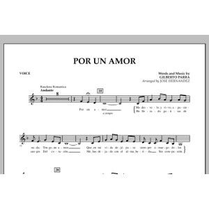 Por Un Amor - Vocal