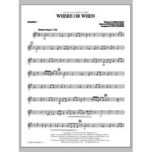 Where Or When (from Babes In Arms) (arr. Steve Zegree) - Bb Trumpet 1
