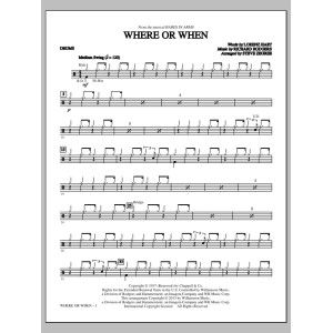 Where Or When (from Babes In Arms) (arr. Steve Zegree) - Drums