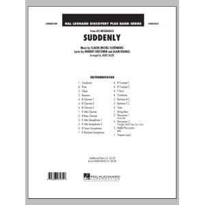 Suddenly (from Les Miserables) - Conductor Score (Full Score)