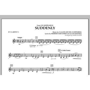 Suddenly (from Les Miserables) - Bb Clarinet 2