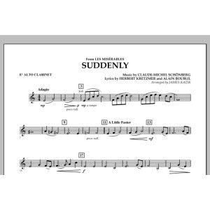 Suddenly (from Les Miserables) - Eb Alto Clarinet