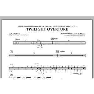 Twilight Overture (from The Twilight Saga: Breaking Dawn Part 2) - Percussion 1