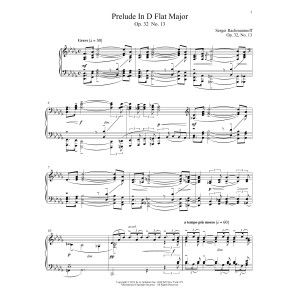 Prelude In D-Flat Major, Op. 32, No. 13