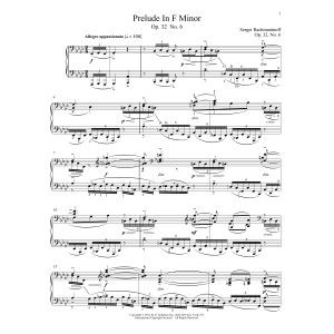 Prelude In F Minor, Op. 32, No. 6
