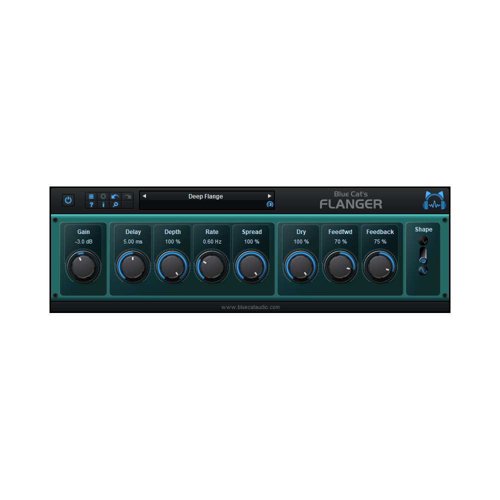 Flanger es un efecto de modulación que crea un sonido característico al combinar dos señales de audio, una original y una 