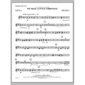 We Need a Little Christmas - Bb Clarinet 1,2