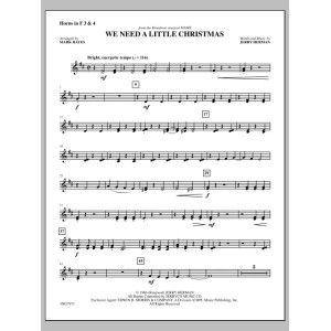 We Need a Little Christmas - F Horn 3 & 4