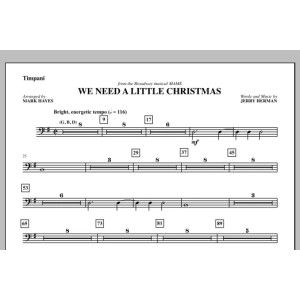 We Need a Little Christmas - Timpani