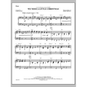 We Need a Little Christmas - Piano