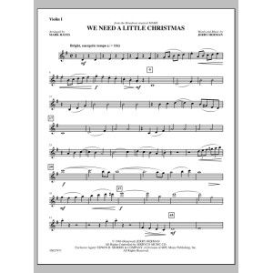 We Need a Little Christmas - Violin 1