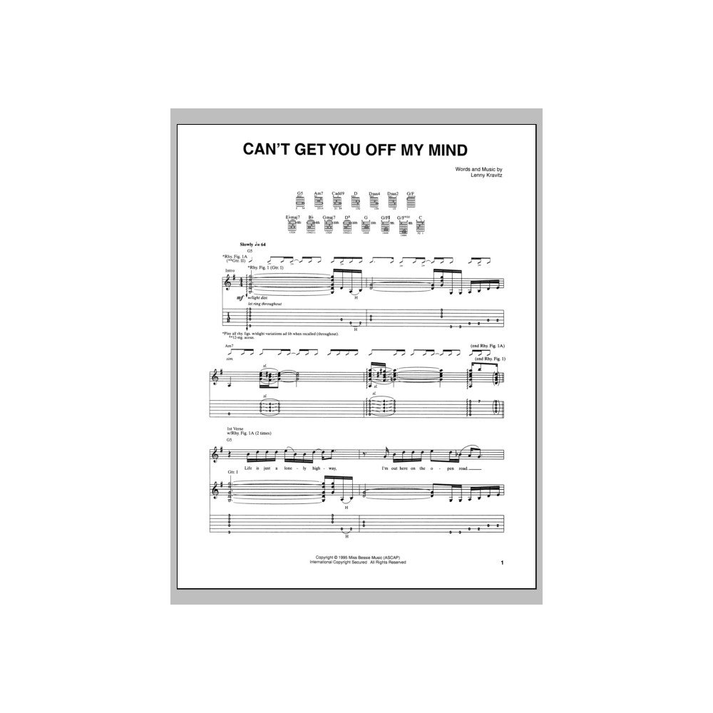 Can't Get You Off My Mind