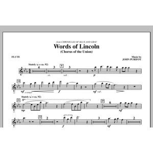 Words of Lincoln - Flute
