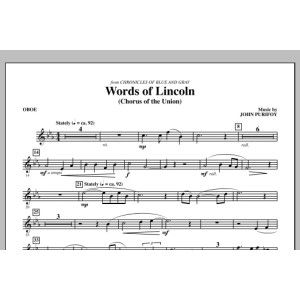 Words of Lincoln - Oboe