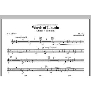 Words of Lincoln - Bb Clarinet
