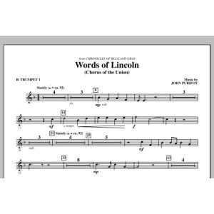 Words of Lincoln - Bb Trumpet 1
