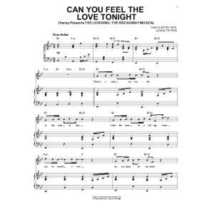 Can You Feel The Love Tonight (from The Lion King)