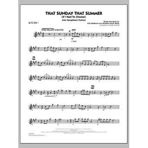That Sunday That Summer (If I Had to Choose) - Alto Sax 1