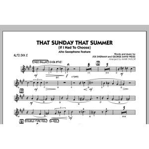 That Sunday That Summer (If I Had to Choose) - Alto Sax 2