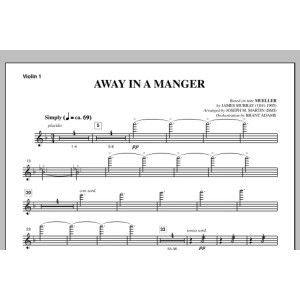Away In A Manger (from A Symphony Of Carols) - Violin 1