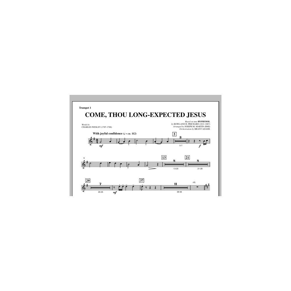 Come, Thou Long-expected Jesus (from A Symphony Of Carols) - Bb Trumpet 1