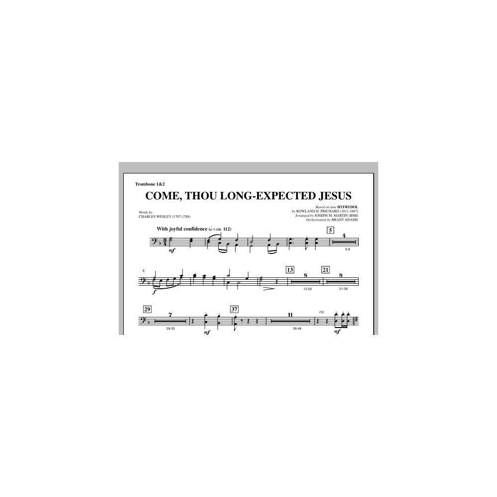 Come, Thou Long-expected Jesus (from A Symphony Of Carols) - Trombone 1 & 2