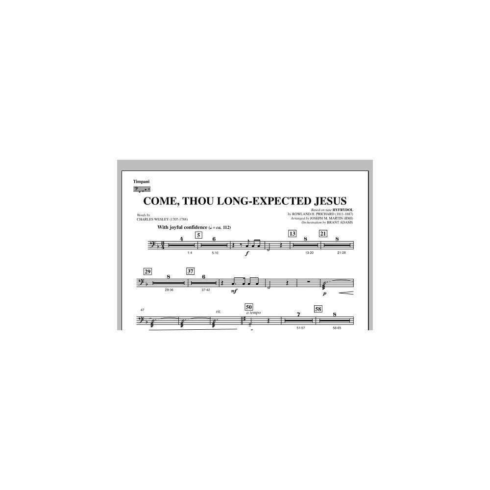 Come, Thou Long-expected Jesus (from A Symphony Of Carols) - Timpani