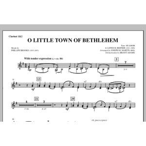 O Little Town Of Bethlehem (aus A Symphony Of Carols) - Bb-Klarinette 1,2