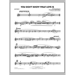 You Don't Know What Love Is - Alto Sax 1