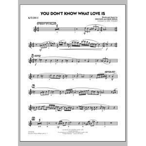 You Don't Know What Love Is - Alto Sax 2