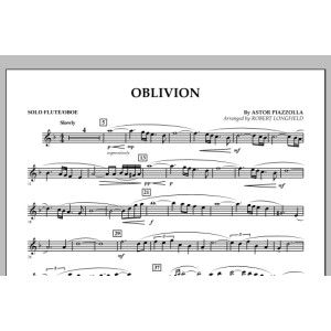 Oblivion - Solo Flute/Oboe