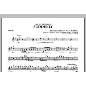 Suddenly (from Les Miserables) - Violin 1