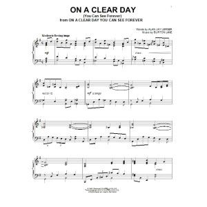 On A Clear Day (You Can See Forever)
