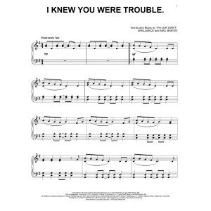 I Knew You Were Trouble