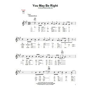 You May Be Right