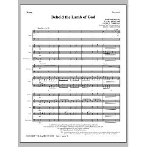 Behold the Lamb of God - Full Score