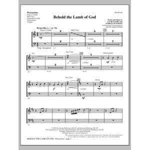 Behold the Lamb of God - Percussion