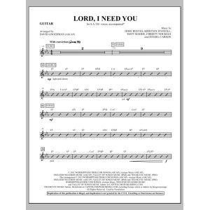 Lord, I Need You (arr. David Angerman) - Guitar