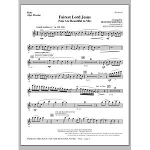Fairest Lord Jesus (You Are Beautiful to Me) - Flute/Opt. Piccolo