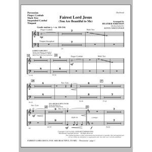 Fairest Lord Jesus (You Are Beautiful to Me) - Percussion