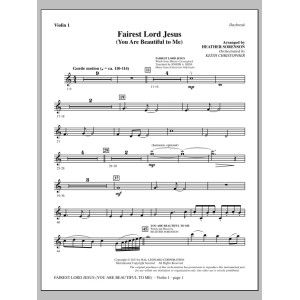 Fairest Lord Jesus (Du bist schön für mich) - Violine 1