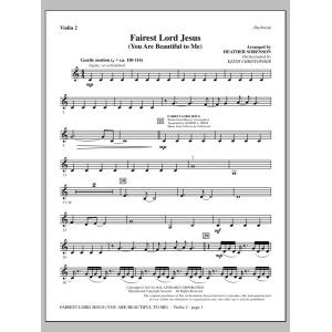 Fairest Lord Jesus (You Are Beautiful to Me) - Violin 2