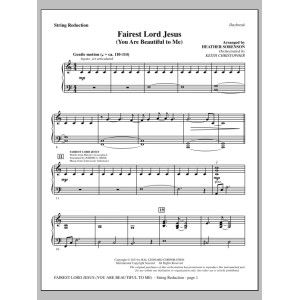 Fairest Lord Jesus (You Are Beautiful to Me) - Keyboard String Reduction