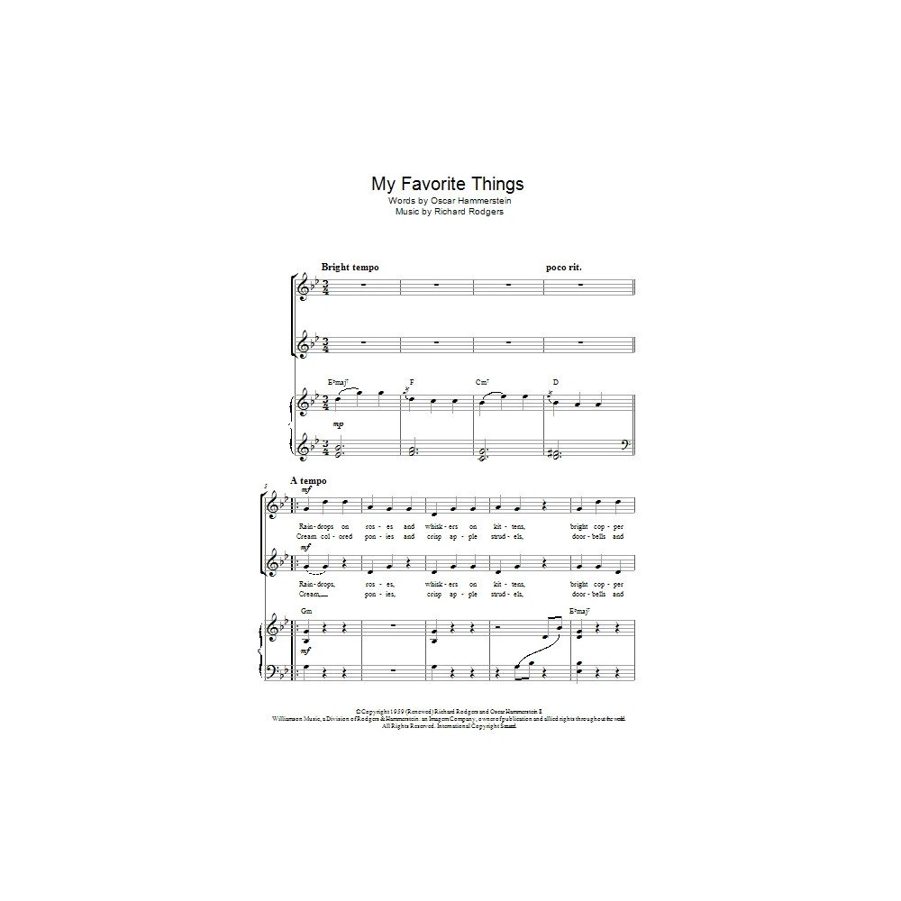 My Favorite Things (from The Sound Of Music)