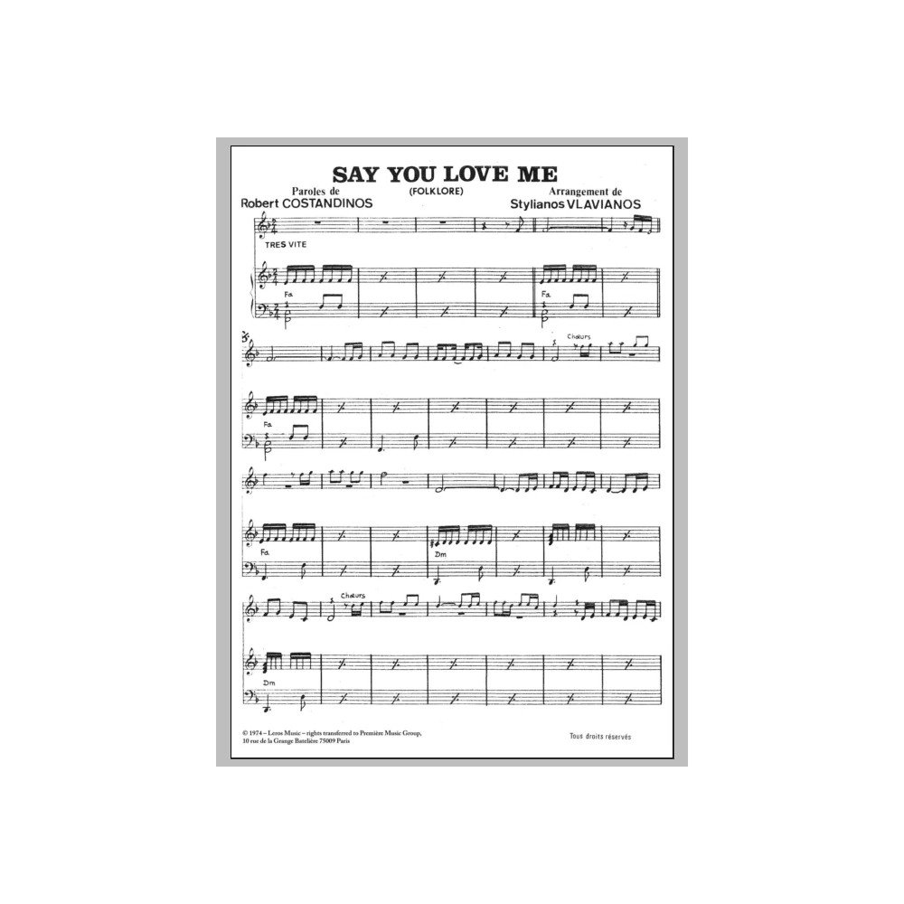Say You Love Me