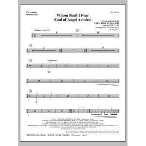 Whom Shall I Fear (God of Angel Armies) - Percussion