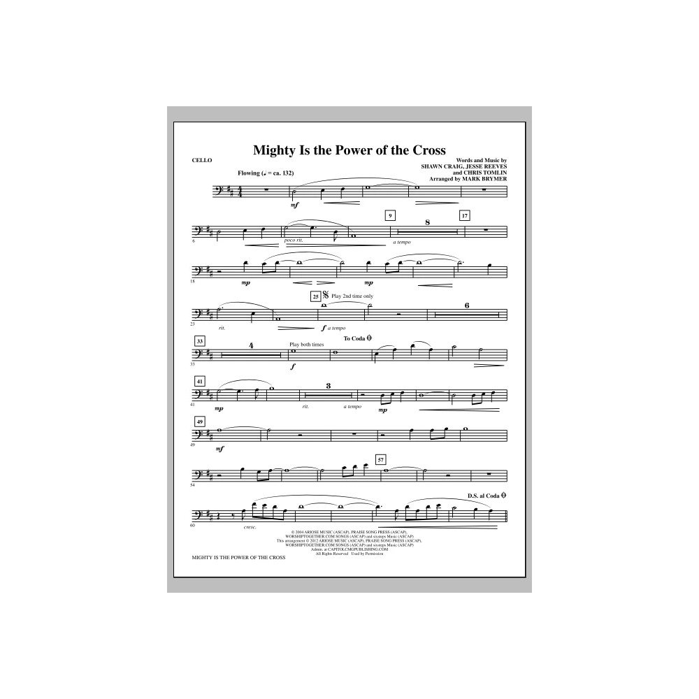 Mighty Is the Power of the Cross - Cello