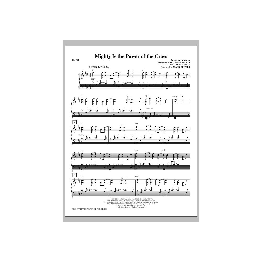 Mighty Is the Power of the Cross - Piano