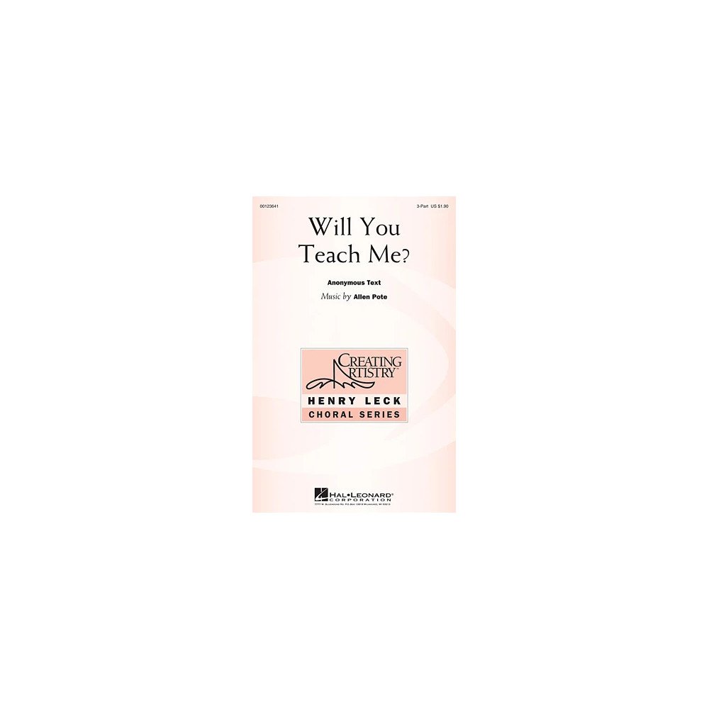 Will You Teach Me?